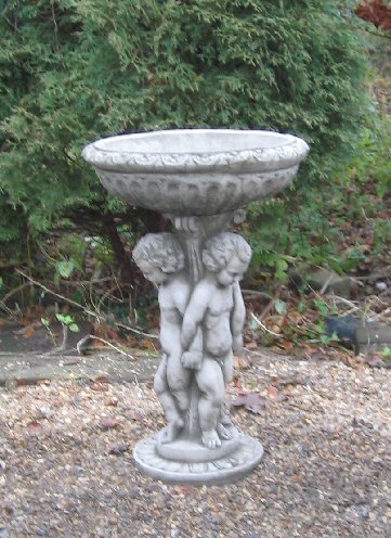 KBB35 Medium Triple Cherub Bird Bath KBB35 Medium Triple Cherub Bird Bath